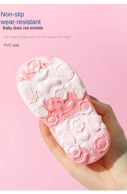 Unisex infant cartoon sandals, flexible design, perfect quick dry toddler summer shoes