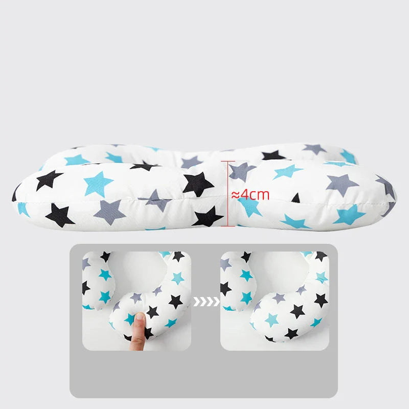 Comfortable kids U-shaped pillow, soft fabric, perfect baby travel pillow with head support