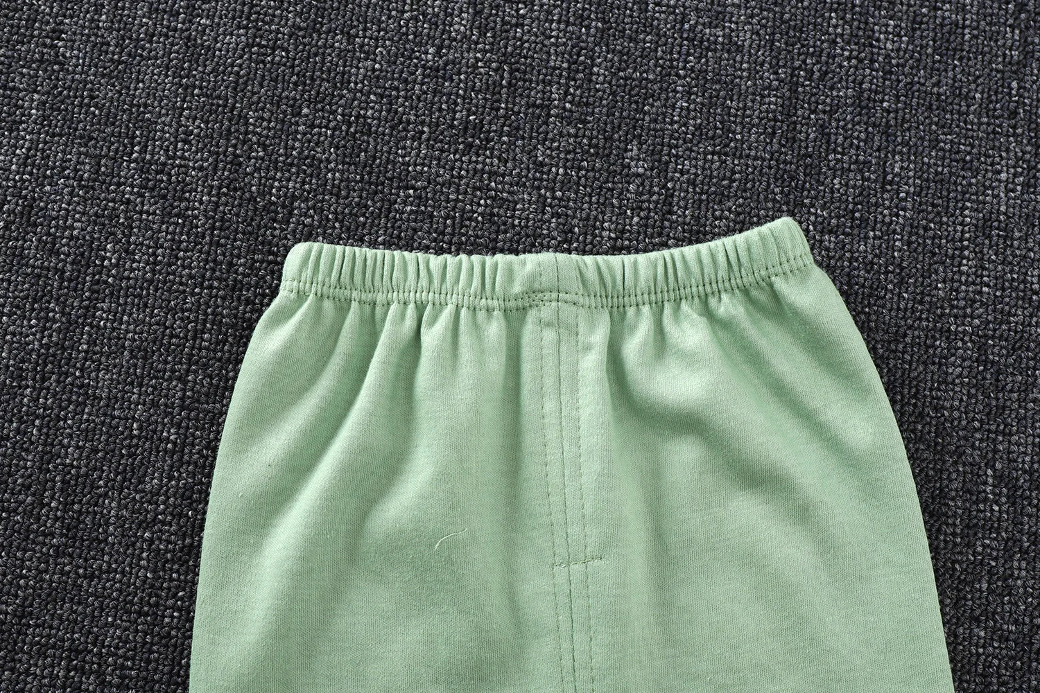 Unisex cotton pajama set for children, full length shot of top and pants, comfortable fit