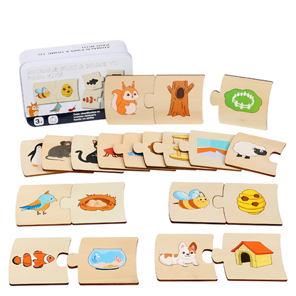 Unisex Educational Number Matching Game box showing contents, learning toy for problem solving and focus