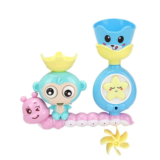 Engaging elephant water wheel bath toy, a perfect kids' shower accessory for imaginative play