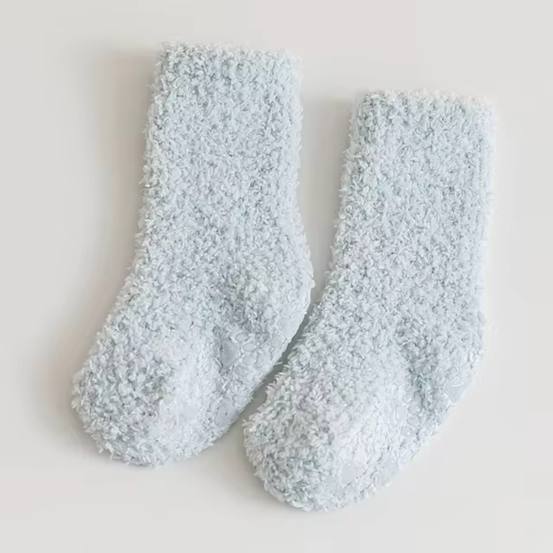 Pair of unisex toddler warm socks, ideal for cold weather