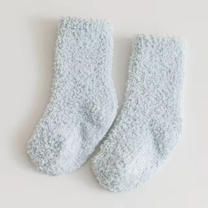 Pair of unisex toddler warm socks, ideal for cold weather