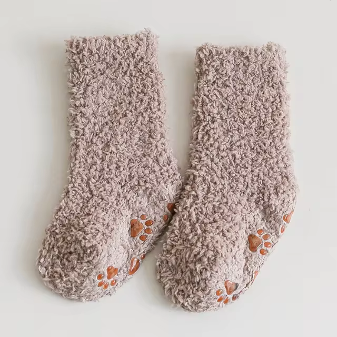 Toddler fleece socks in a comfy, warm design, unisex