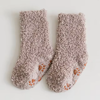 Toddler fleece socks in a comfy, warm design, unisex