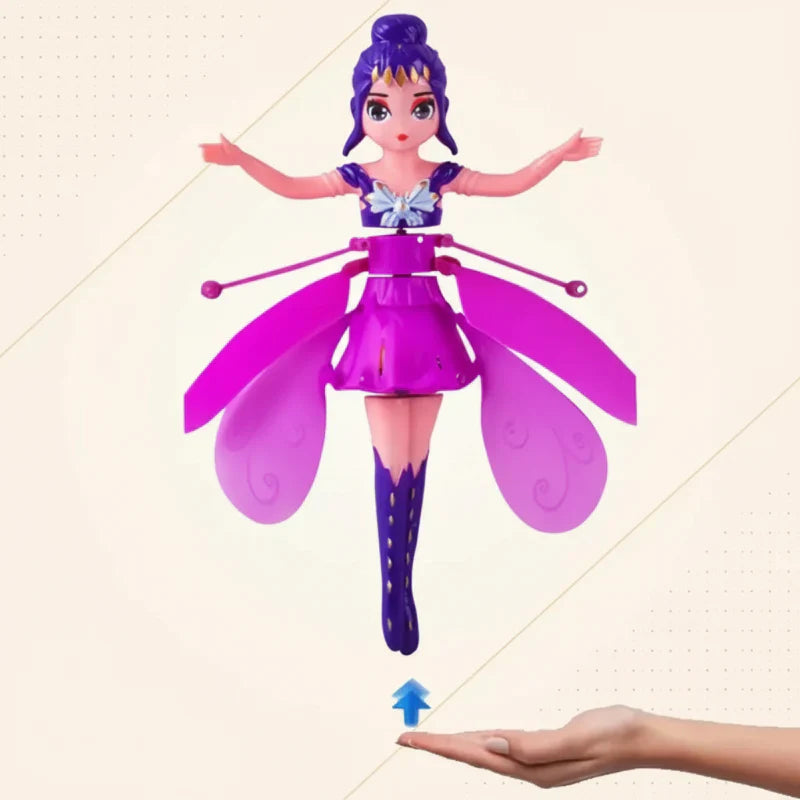 Colorful fantasy flying fairy doll for kids with gesture control, perfect as a children's gift