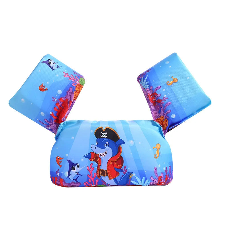 Toddler's non-inflatable foam float, ideal for safe pool and open water play