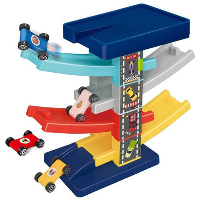 Unisex racing track toy, encouraging imaginative play for boys and girls