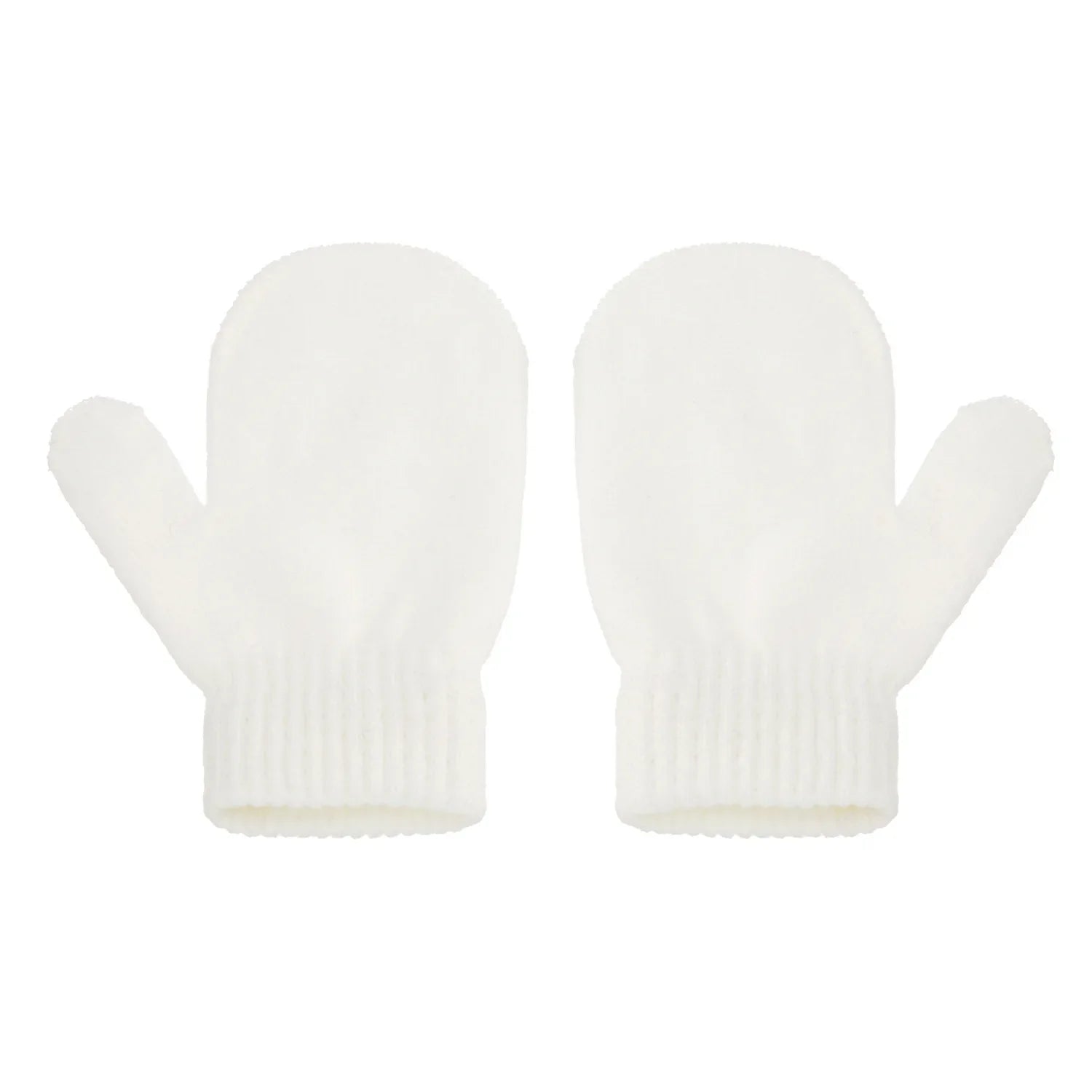 Warm chunky knit pompom hat and gloves set for kids, essential winter cold weather gear