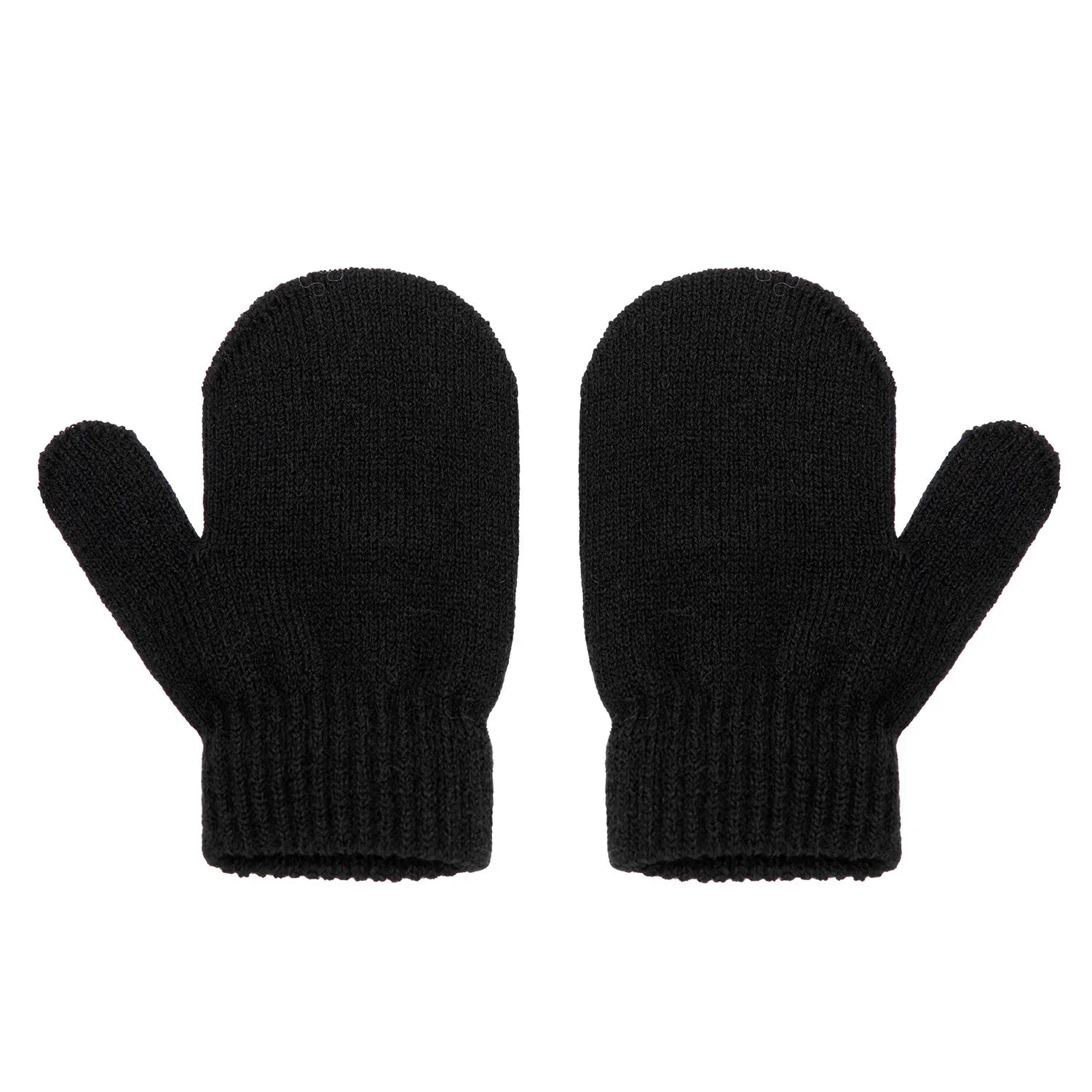 Soft acrylic knitted pompom hat and gloves, a comfortable and warm baby winter set
