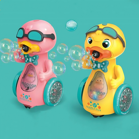 Unisex kids' light-up musical bubble duck toy, perfect for active outdoor play.