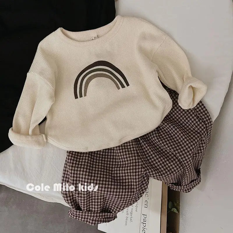 Kids' unisex long sleeve t-shirt, comfortable cotton blend for year-round wear