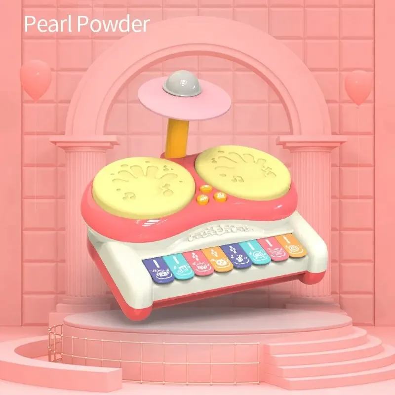 Kids' educational musical drum set toy designed to introduce toddlers to percussion and music fundamentals