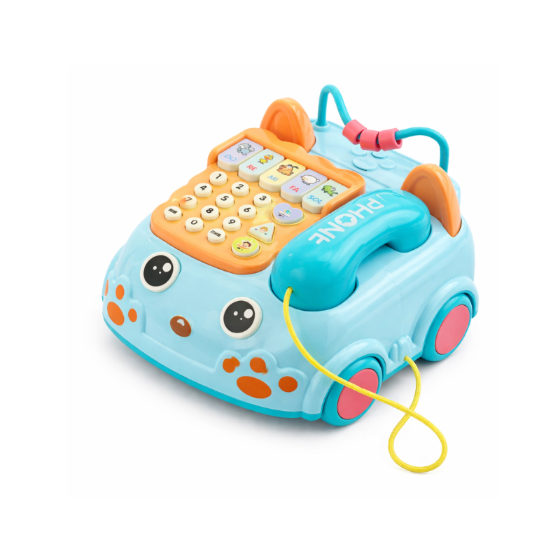 Musical pull-along toy phone for babies and toddlers, educational play, ideal baby gift