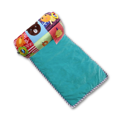 Unisex Kids Play & Learn Activity Mat with colorful sensory toys for infant development & tummy time
