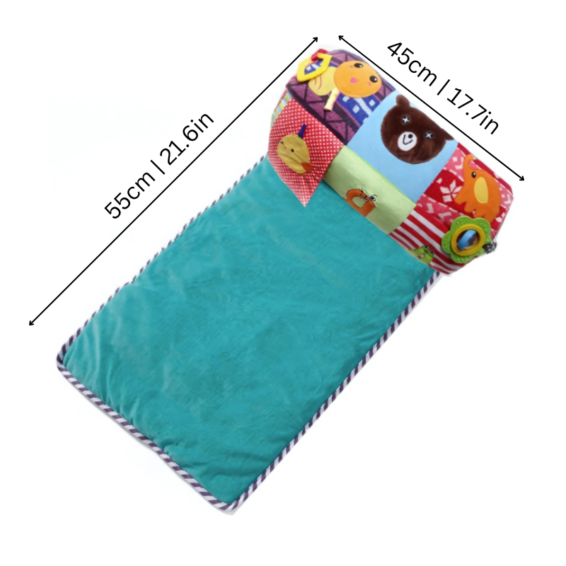 Soft baby playmat with musical features and educational elements, perfect for toddler learning and activity