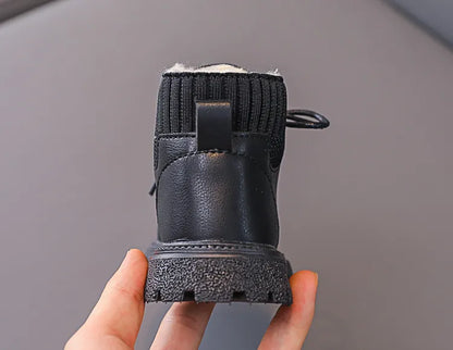 Baby anti-skid snow boots, multi-color, plush lining, perfect for winter