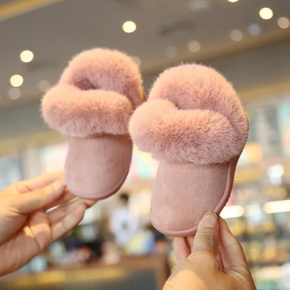Kids baby snow boots, warm plush interior, non-slip winter footwear