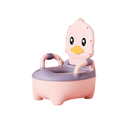 Close-up of a child's potty training seat, a practical babycare product for toddlers.