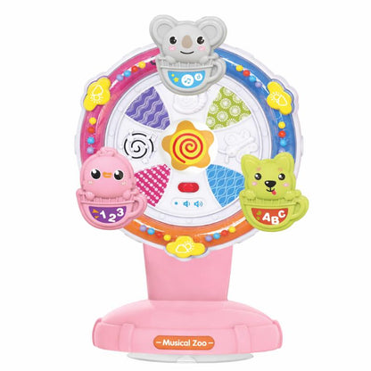 Colorful sensory spinning bath toy for babies & toddlers, promoting early development and educational play in the tub.