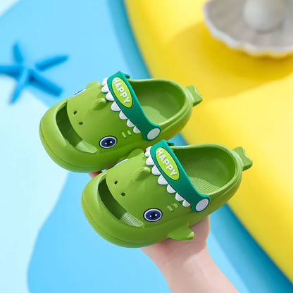 Unisex Kids' Shark Slippers - Fun Non-Slip Summer Slides for Playtime