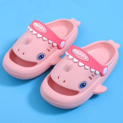 Unisex Kids' Shark Slippers - Fun Non-Slip Summer Slides for Playtime