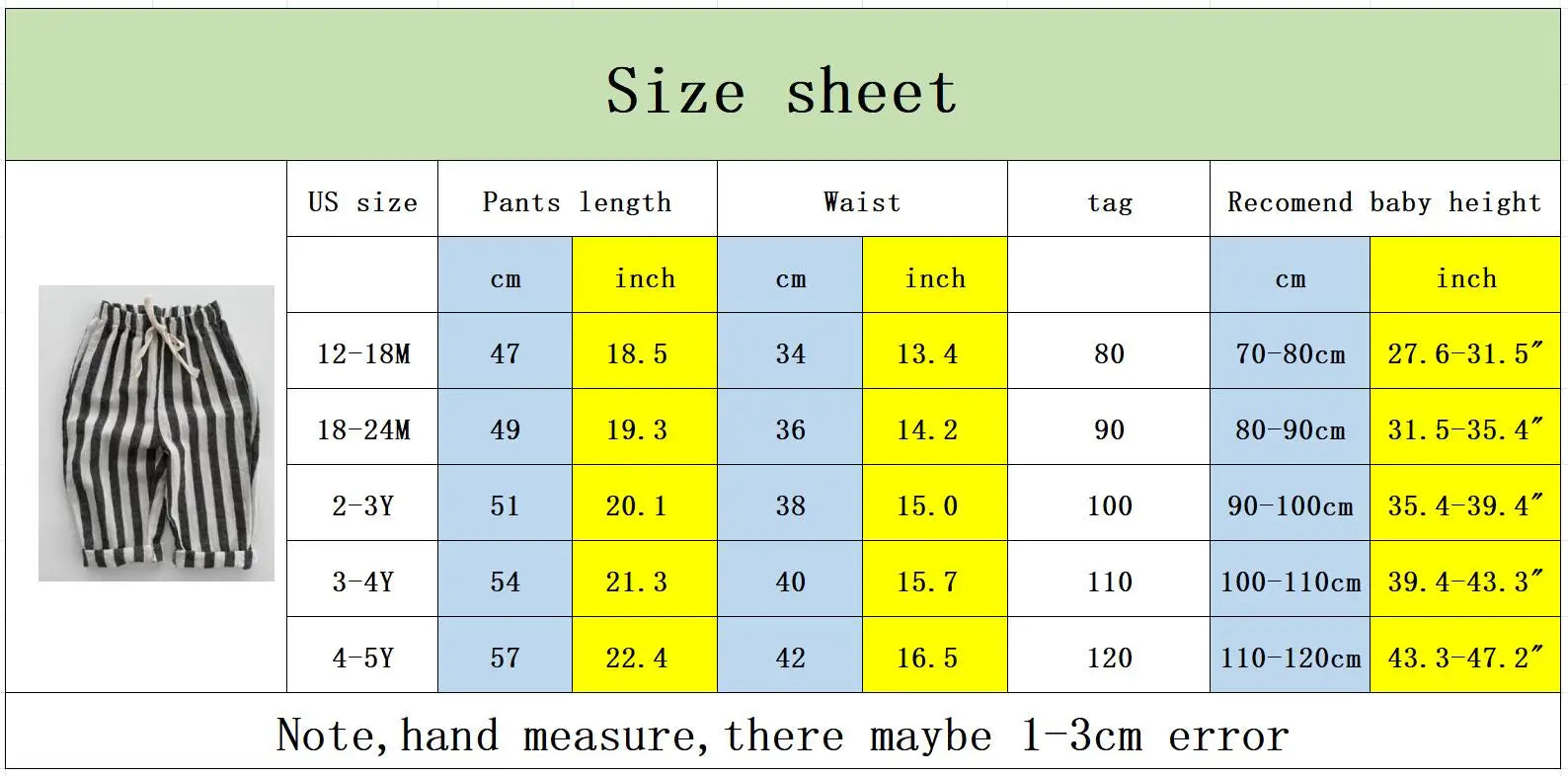 Stylish striped unisex kids linen cotton pants, a versatile addition to baby wardrobe