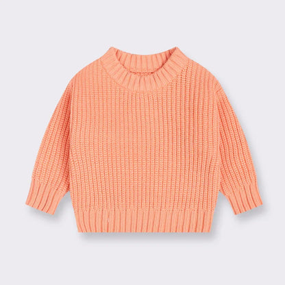 Cozy toddler knitted top, soft cotton fabric, perfect for warmth and children's style