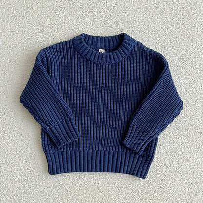 Warm winter wear: super soft knitted sweater, a comfortable choice for unisex children