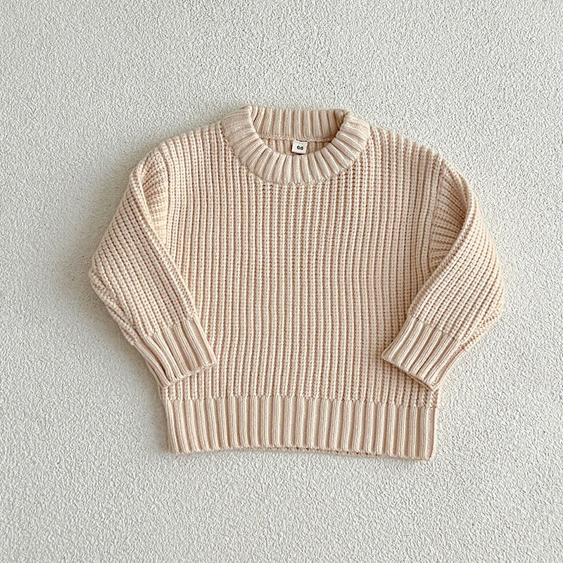 Super soft knitted sweater, essential children's apparel for cold weather, unisex style