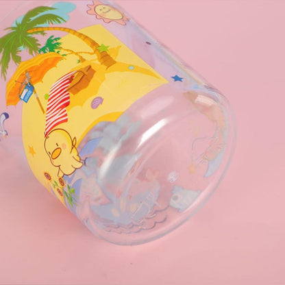 Close-up of unisex kids' whale spray water bottle, showing mist function, ideal for playful hydration