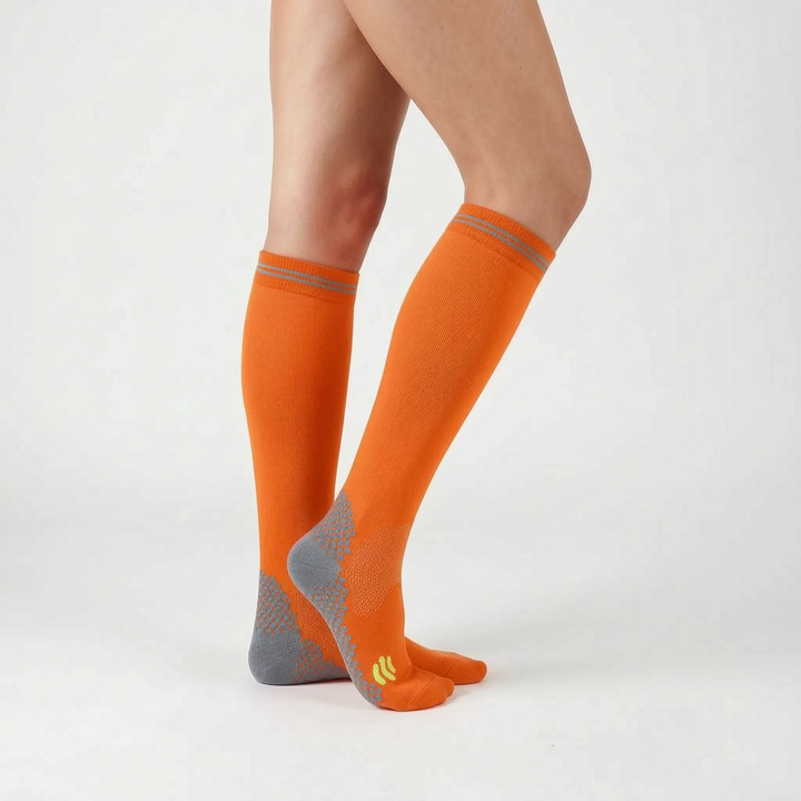 Premium unisex sports socks, knee-high compression for active lifestyles & muscle recovery.