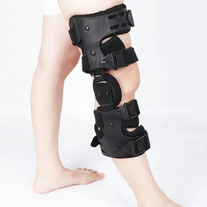 Multi-purpose knee support brace for sports, rehabilitation, pain relief & joint stability.