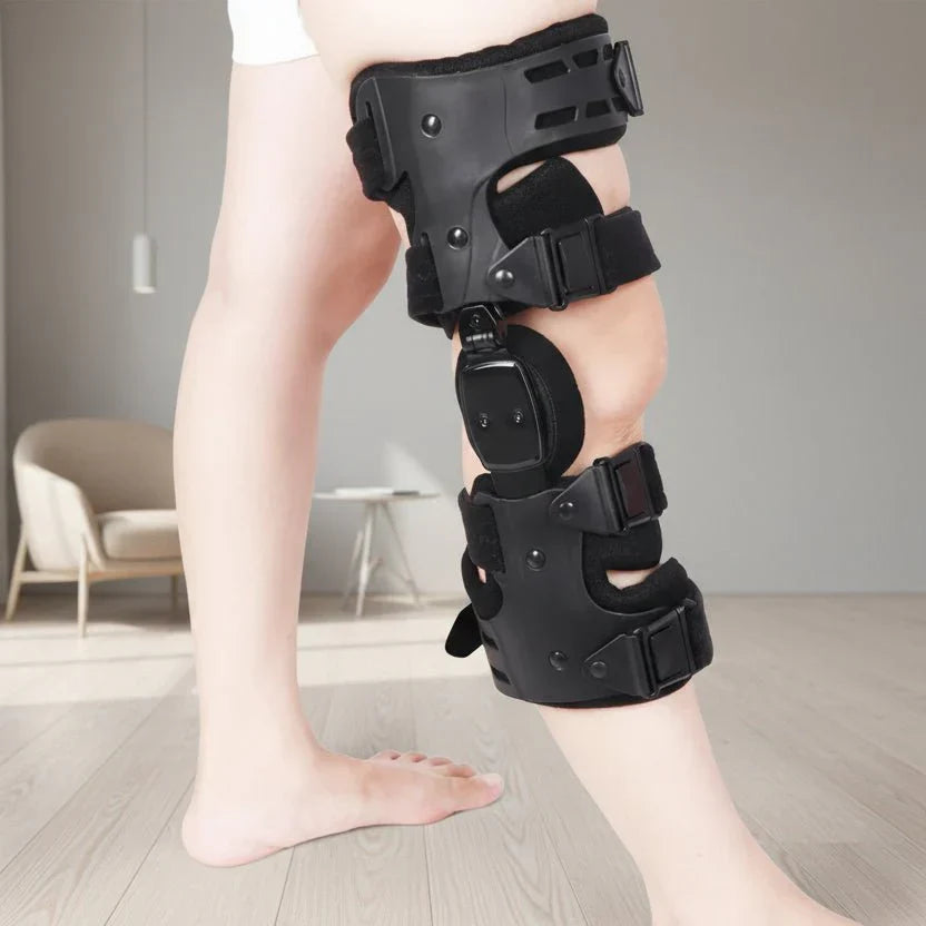 Advanced knee support brace ensuring superior joint stability & comfort during active wear.