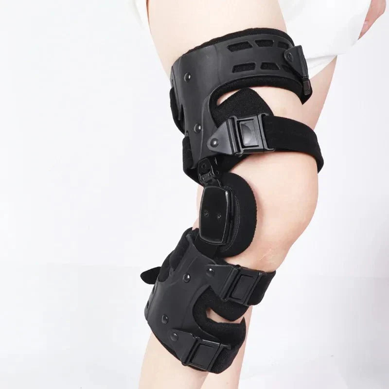 Rehabilitation knee brace for meniscus injury recovery, enhancing mobility & support.