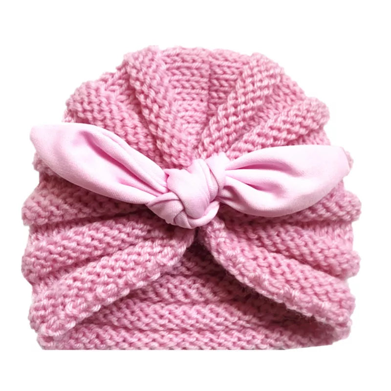 Unisex knitted baby hat, bright candy hues, perfect for adding warmth and charm