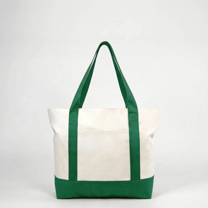 Generous unisex large zip tote for daily commutes, university, or short getaways.