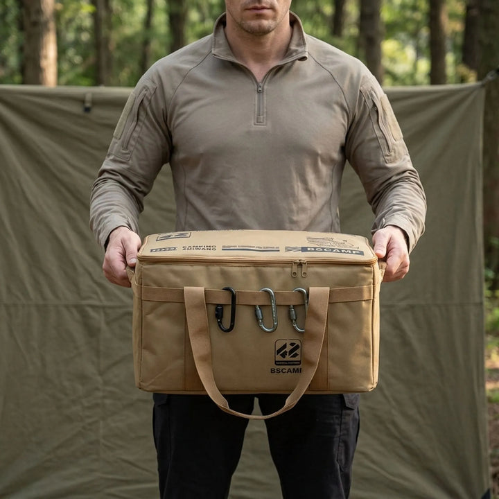 Unisex large capacity camping storage bag for outdoor gear organization. Essential utility for adventure & hiking.