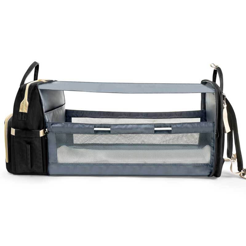 Unisex large diaper backpack with changing pad, an essential accessory for newborn travel.