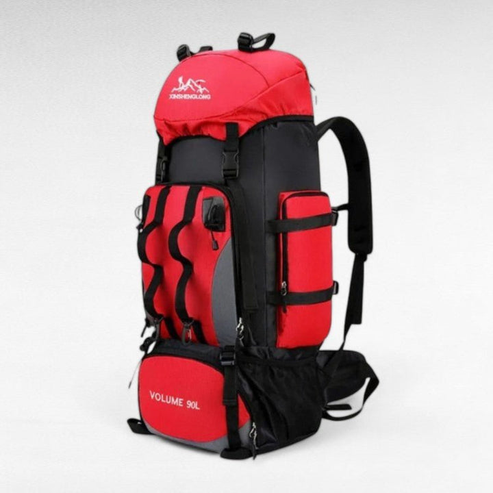 Durable, waterproof hiking backpack for camping & trekking. Large capacity rucksack, ideal for outdoor gear.