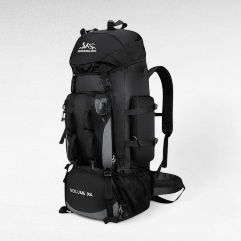 Versatile large capacity hiking backpack for multi-day trekking & travel. Durable, waterproof, unisex adventure pack.