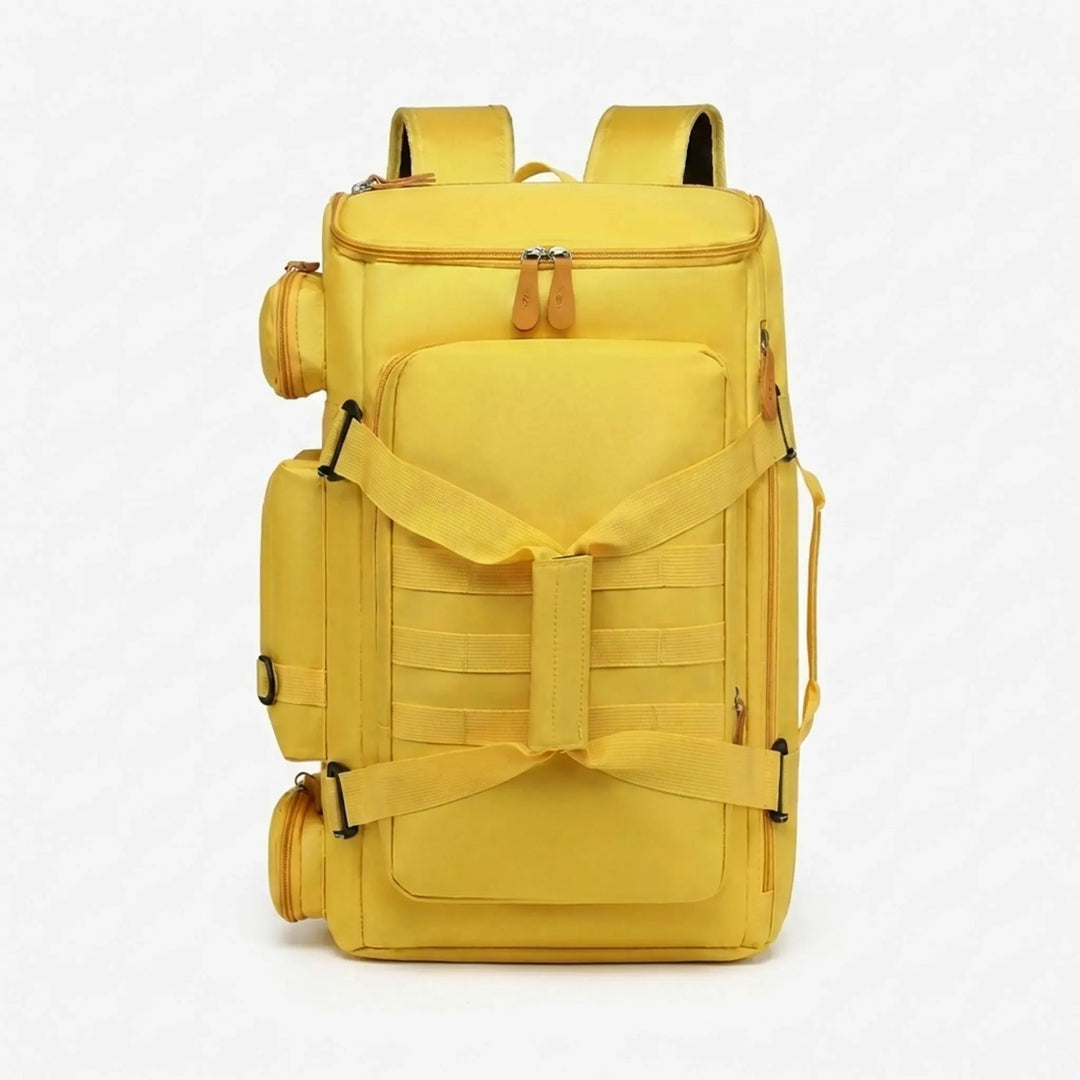 Versatile unisex travel backpack, perfect as a gym bag, carry-on, or for daily commute. Organized compartments.