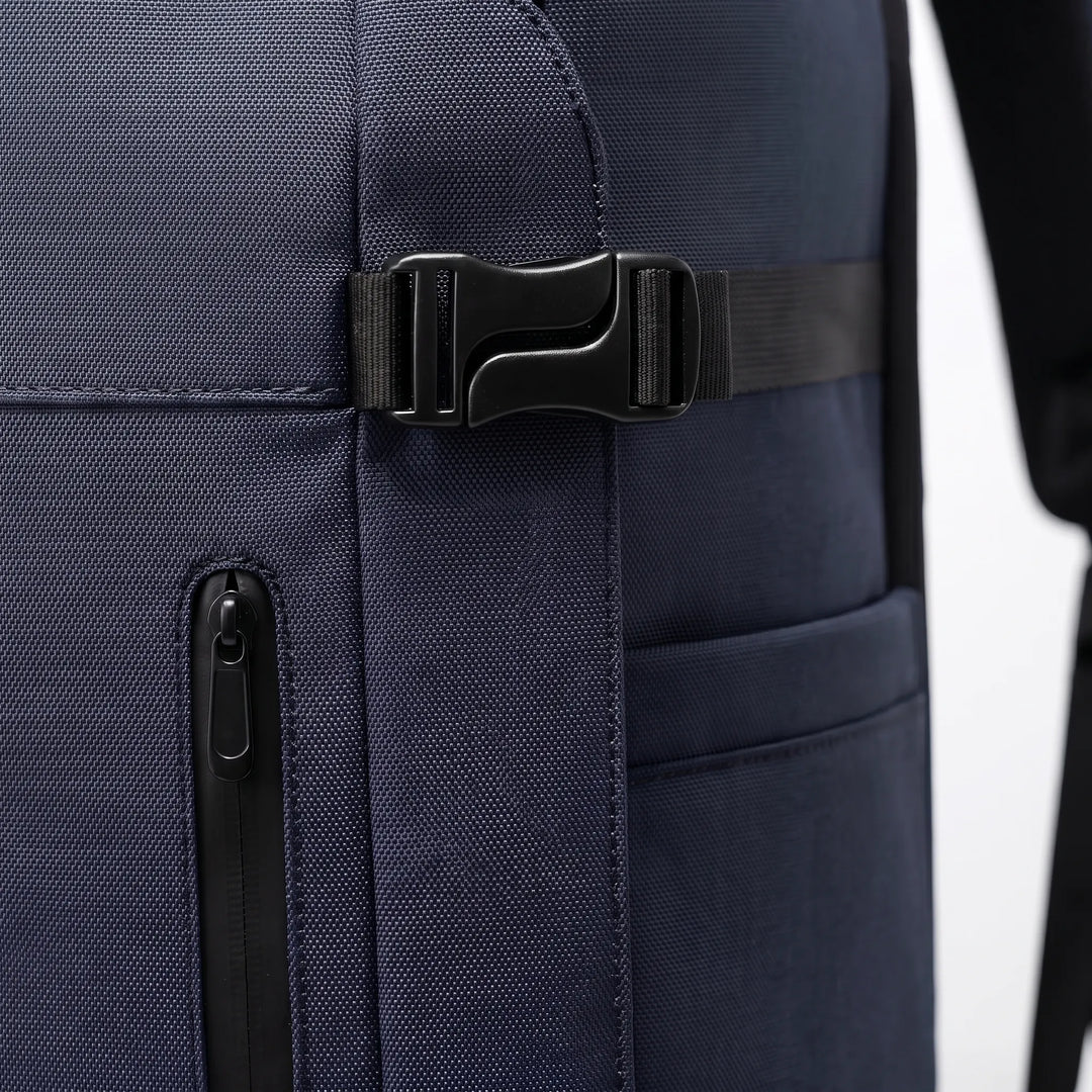 Unisex travel backpack worn for daily commute, perfect for laptop, books & weekend essentials. Stylish & functional.