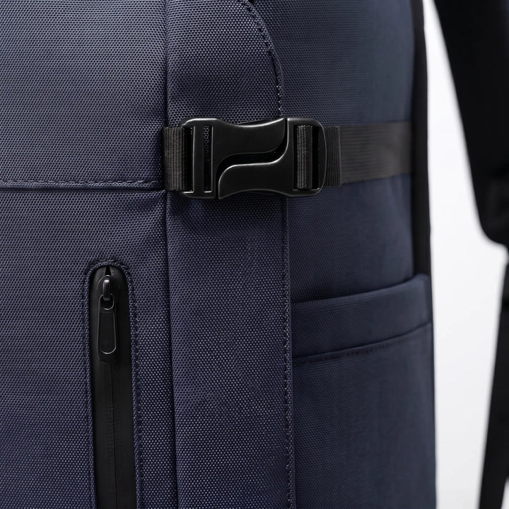 Unisex travel backpack worn for daily commute, perfect for laptop, books & weekend essentials. Stylish & functional.