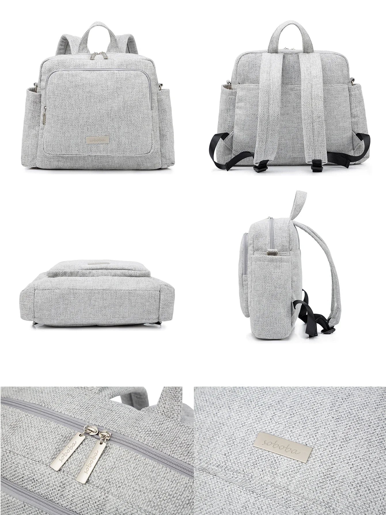 Large capacity waterproof diaper backpack, featuring a USB charging port for on-the-go convenience