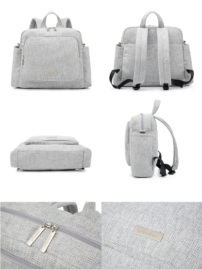 Large capacity waterproof diaper backpack, featuring a USB charging port for on-the-go convenience