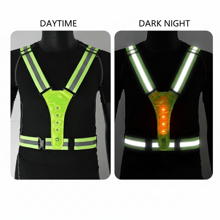 Advanced LED reflective outdoor gear provides superior night safety and visibility for all users.