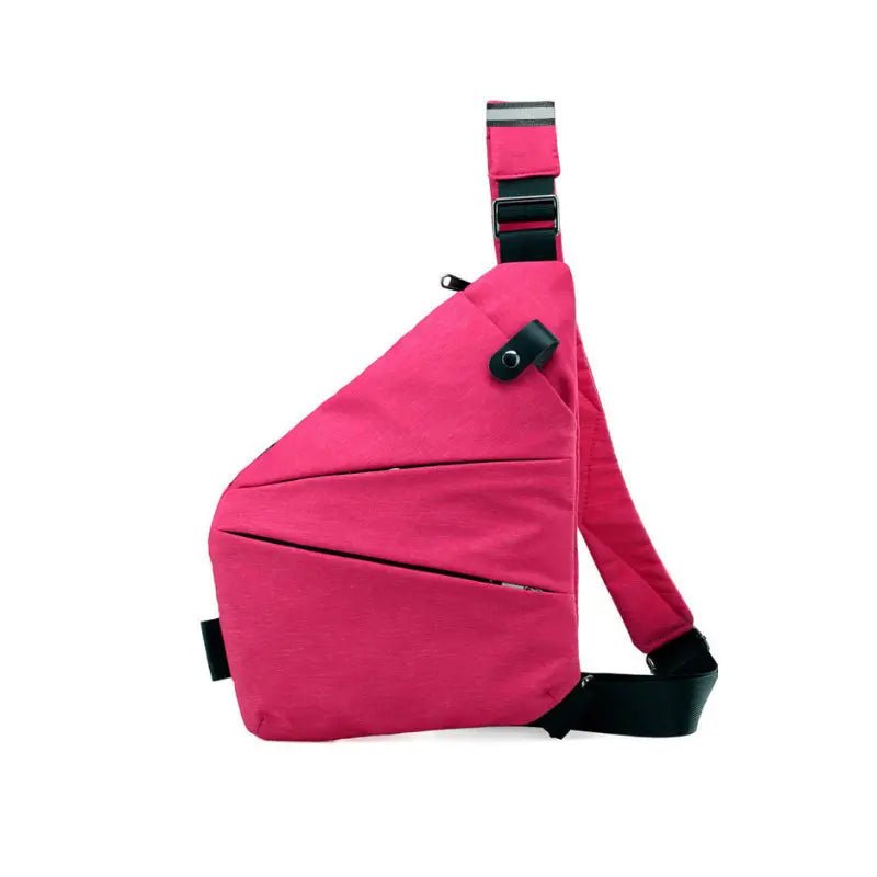 Secure and lightweight travel bag, offering hands-free convenience and anti-theft protection.