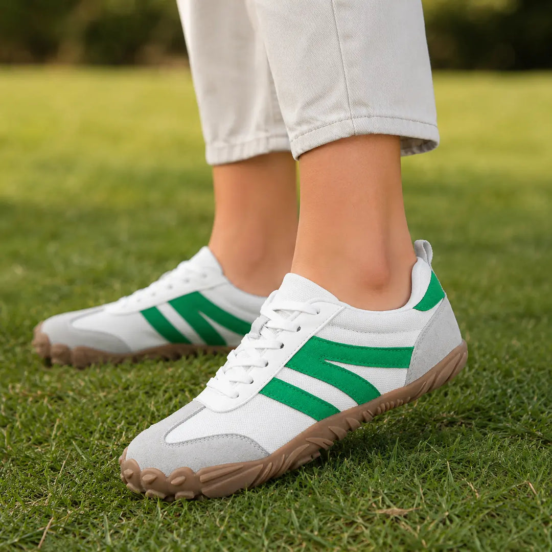 Unisex wide fit barefoot hiking shoes, lightweight, offering excellent grip & natural foot comfort.