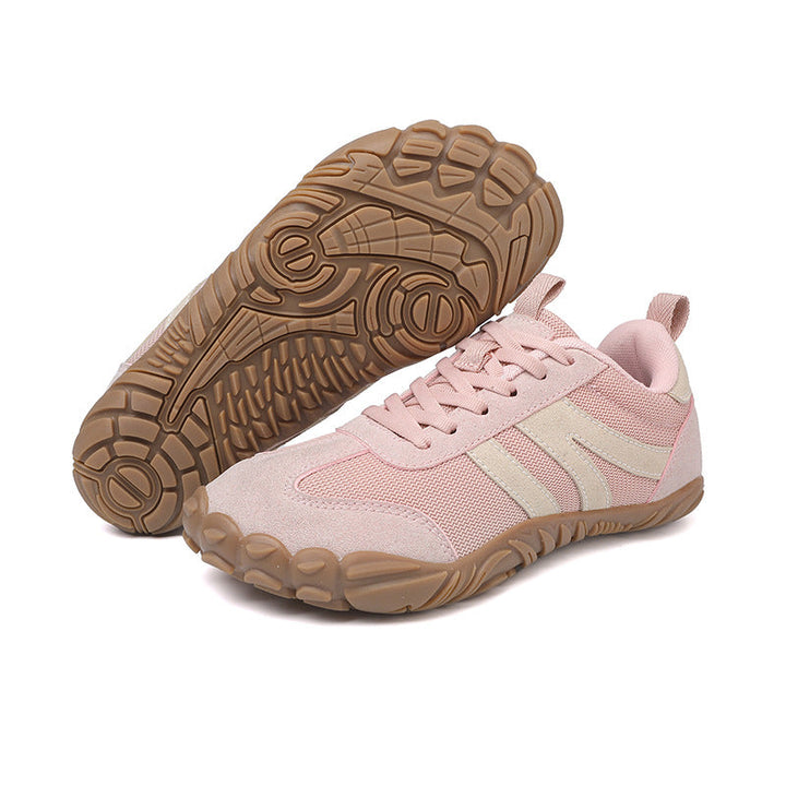 Lightweight outdoor gear: unisex wide fit barefoot hiking shoes for natural comfort and flexibility.